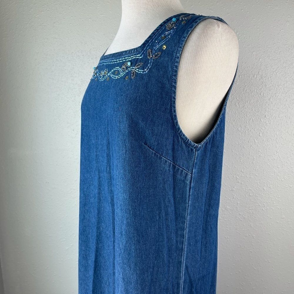 Shaver Lake Denim Maxi Skirt Size M EUC - Picture 6 of 11